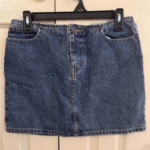 American Eagle Outfitters Dark Blue Denim Mini Skirt